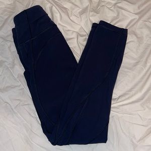 Cropped Navy Lululemon Leggings